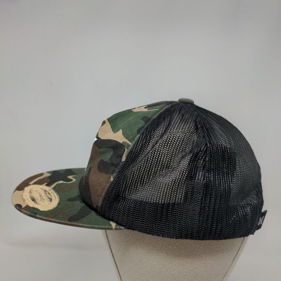 Hurley Snapback Mesh Back Trucker Hat Camouflage One Size Adjustable - Picture 3 of 8